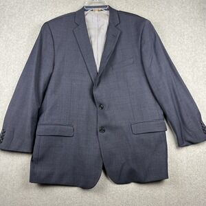 Brooks Brothers Blazer Men 48R Blue Explorer Regent Coat Wool Stretch Windowpane